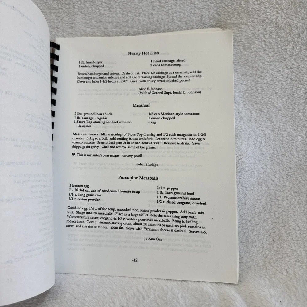 Our Family Cookbook 1995 Sapulpa Oklahoma First Church‎ of the Nazarene Spiral